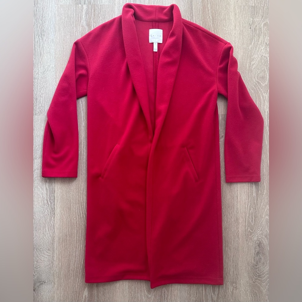 Leith Long‎ Cardigan/Shawl/Duster|Red|Sz S